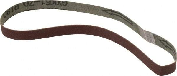 Tru-Maxx - 1/2" Wide x 18" OAL, 180 Grit, Aluminum Oxide Abrasive Belt - Aluminum Oxide, Very Fine, Coated - Americas Tooling