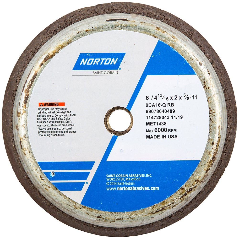 Norton - Tool & Cutter Grinding Wheels Wheel Type: Type 11 Superabrasive Wheel Type Number: B42 - Americas Tooling