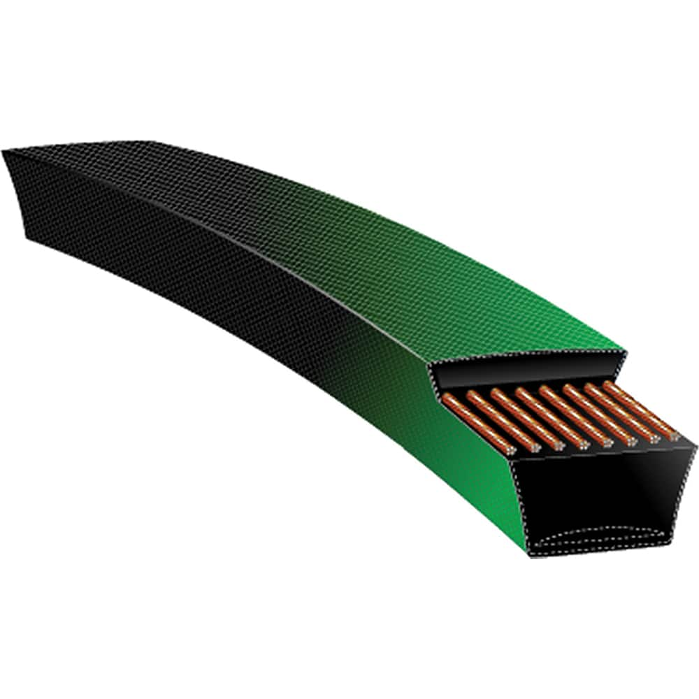 V Belt: Section 4L, 13 mm Belt Width 14 mm Pitch, 135 Teeth, Urethane, Green, 14MGT-1890-37 Belt Number