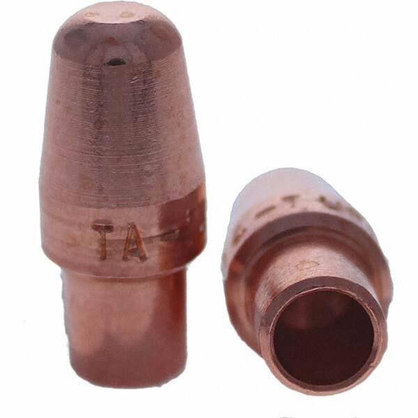 Tuffaloy - Spot Welder Tips For Use With: 4RW Cap Taper Electrode Holder Type: Male Cap A Nose (Pointed) - Americas Tooling