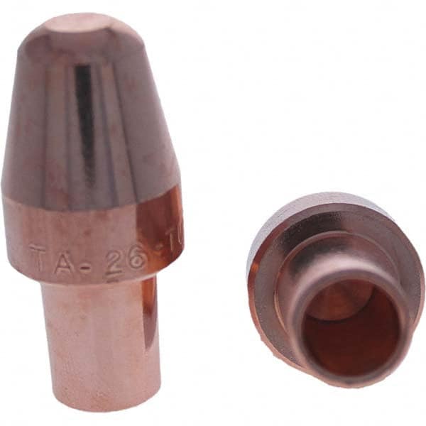 Tuffaloy - Spot Welder Tips For Use With: 6RW Cap Taper Electrode Holder Type: Male Cap A Nose (Pointed) - Americas Tooling