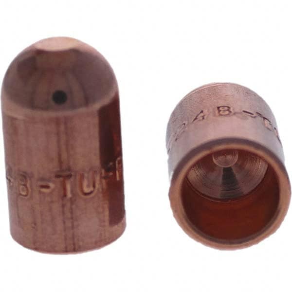 Tuffaloy - Spot Welder Tips For Use With: 4RW Cap Taper Electrode Holder Type: Female Cap B Nose (Dome) - Americas Tooling