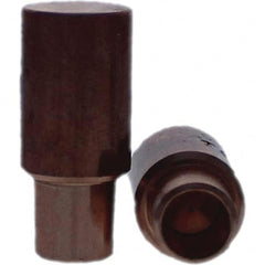 Tuffaloy - Spot Welder Tips For Use With: 4RW Cap Taper Electrode Holder Type: Male Cap C Nose (Flat) - Americas Tooling