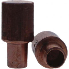 Tuffaloy - Spot Welder Tips For Use With: 5RW Cap Taper Electrode Holder Type: Male Cap C Nose (Flat) - Americas Tooling