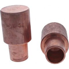 Tuffaloy - Spot Welder Tips For Use With: 6RW Cap Taper Electrode Holder Type: Male Cap C Nose (Flat) - Americas Tooling