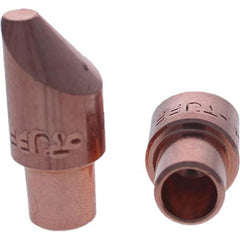 Tuffaloy - Spot Welder Tips For Use With: 4RW Cap Taper Electrode Holder Type: Male Cap D Nose (Offset) - Americas Tooling