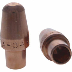 Tuffaloy - Spot Welder Tips For Use With: 4RW Cap Taper Electrode Holder Type: Male Cap A Nose (Pointed) - Americas Tooling