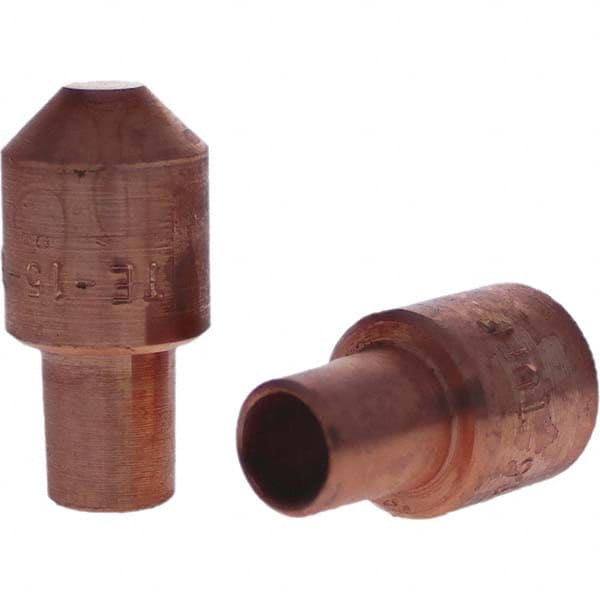 Tuffaloy - Spot Welder Tips For Use With: 5RW Cap Taper Electrode Holder Type: Male Cap E Nose (Truncated) - Americas Tooling