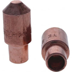 Tuffaloy - Spot Welder Tips For Use With: 4RW Cap Taper Electrode Holder Type: Male Cap E Nose (Truncated) - Americas Tooling