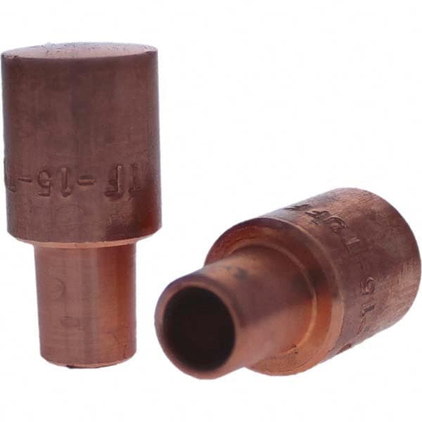 Tuffaloy - Spot Welder Tips For Use With: 5RW Cap Taper Electrode Holder Type: Male Cap F Nose (Radius) - Americas Tooling