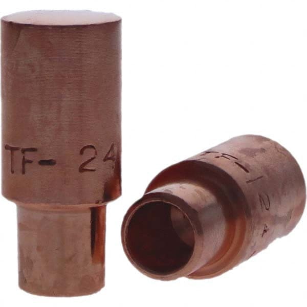 Tuffaloy - Spot Welder Tips For Use With: 4RW Cap Taper Electrode Holder Type: Male Cap F Nose (Radius) - Americas Tooling