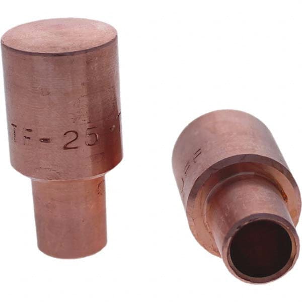 Tuffaloy - Spot Welder Tips For Use With: 5RW Cap Taper Electrode Holder Type: Male Cap F Nose (Radius) - Americas Tooling