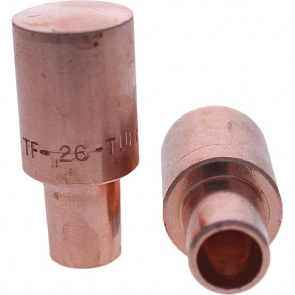 Tuffaloy - Spot Welder Tips For Use With: 6RW Cap Taper Electrode Holder Type: Male Cap F Nose (Radius) - Americas Tooling