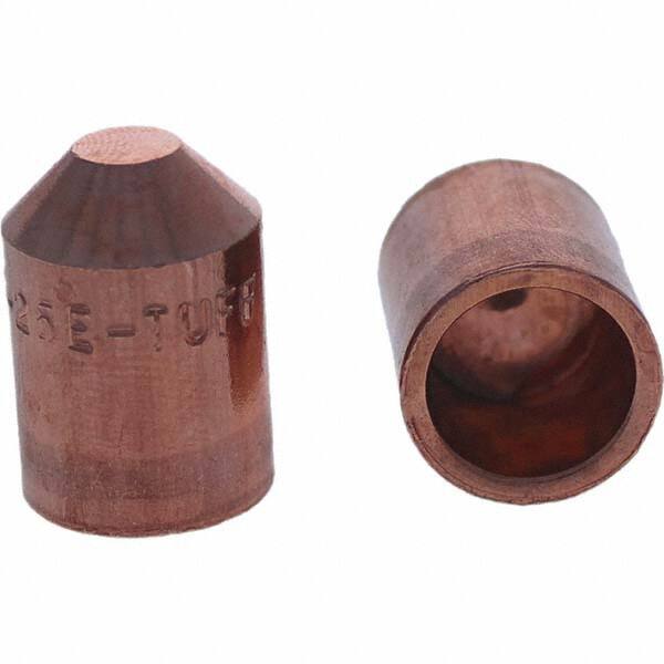 Tuffaloy - Spot Welder Tips For Use With: 5RW Cap Taper Electrode Holder Type: Female Cap E Nose (Truncated) - Americas Tooling