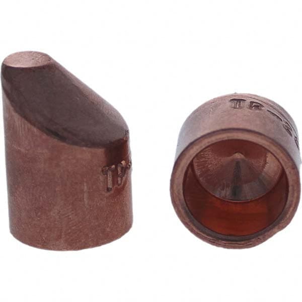 Tuffaloy - Spot Welder Tips For Use With: 5RW Cap Taper Electrode Holder Type: Female Cap D Nose (Offset) - Americas Tooling