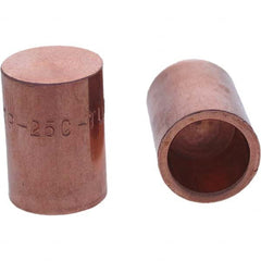 Tuffaloy - Spot Welder Tips For Use With: 5RW Cap Taper Electrode Holder Type: Female Cap C Nose (Flat) - Americas Tooling