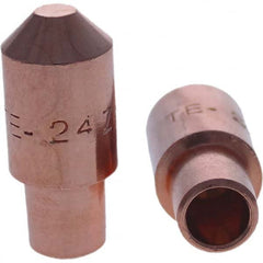 Tuffaloy - Spot Welder Tips For Use With: 4RW Cap Taper Electrode Holder Type: Male Cap E Nose (Truncated) - Americas Tooling