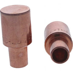 Tuffaloy - Spot Welder Tips For Use With: 5RW Cap Taper Electrode Holder Type: Male Cap C Nose (Flat) - Americas Tooling