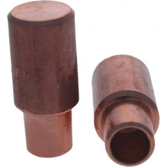 Tuffaloy - Spot Welder Tips For Use With: 4RW Cap Taper Electrode Holder Type: Male Cap C Nose (Flat) - Americas Tooling