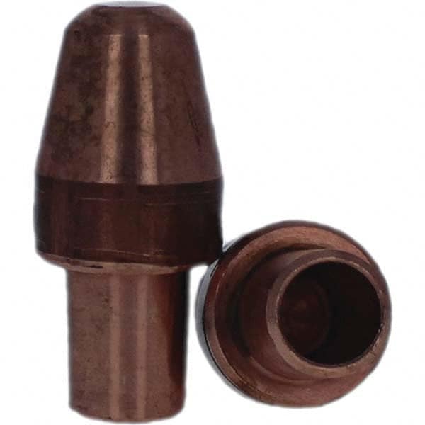 Tuffaloy - Spot Welder Tips For Use With: 6RW Cap Taper Electrode Holder Type: Male Cap A Nose (Pointed) - Americas Tooling