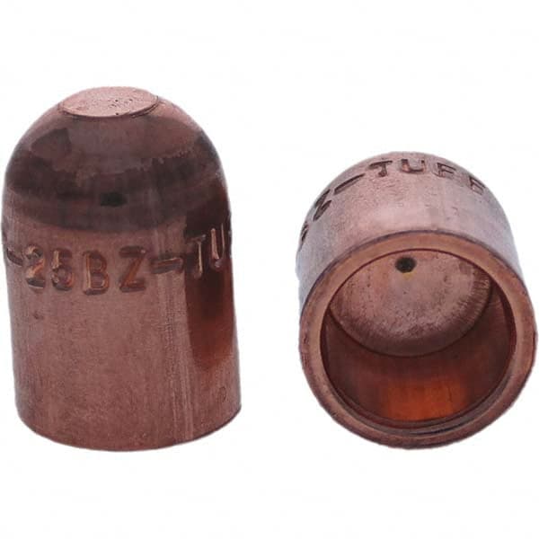 Tuffaloy - Spot Welder Tips For Use With: 5RW Cap Taper Electrode Holder Type: Female Cap B Nose (Dome) - Americas Tooling