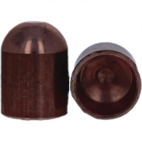 Tuffaloy - Spot Welder Tips For Use With: 6RW Cap Taper Electrode Holder Type: Female Cap B Nose (Dome) - Americas Tooling