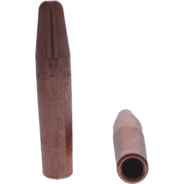 Tuffaloy - Spot Welder Tips For Use With: 4RW Electrode Holder Type: Straight Tip A Nose (Pointed) - Americas Tooling