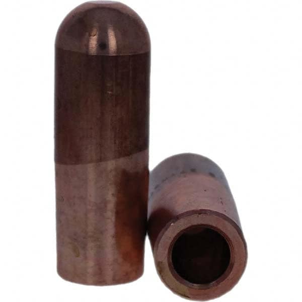 Tuffaloy - Spot Welder Tips For Use With: 7RW Electrode Holder Type: Straight Tip B Nose (Dome) - Americas Tooling