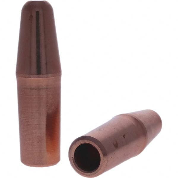 Tuffaloy - Spot Welder Tips For Use With: 4RW Electrode Holder Type: Straight Tip A Nose (Pointed) - Americas Tooling