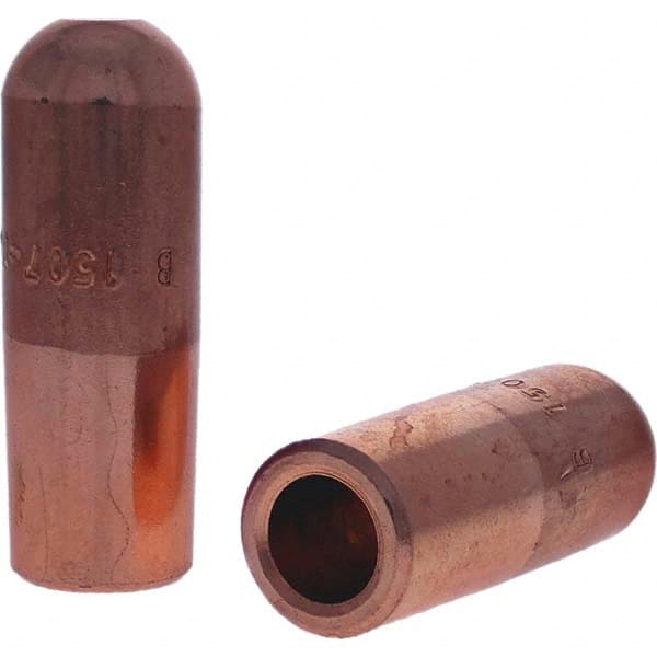 Tuffaloy - Spot Welder Tips For Use With: 5RW Electrode Holder Type: Straight Tip B Nose (Dome) - Americas Tooling