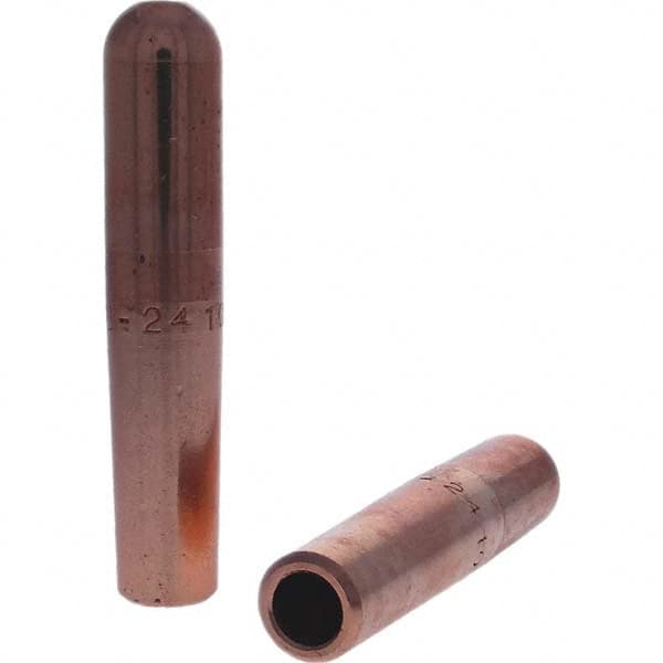 Tuffaloy - Spot Welder Tips For Use With: 6RW Electrode Holder Type: Straight Tip B Nose (Dome) - Americas Tooling