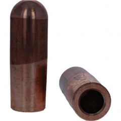 Tuffaloy - Spot Welder Tips For Use With: 7RW Electrode Holder Type: Straight Tip B Nose (Dome) - Americas Tooling