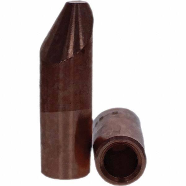 Tuffaloy - Spot Welder Tips For Use With: 5RW Electrode Holder Type: Straight Tip D Nose (Offset) - Americas Tooling