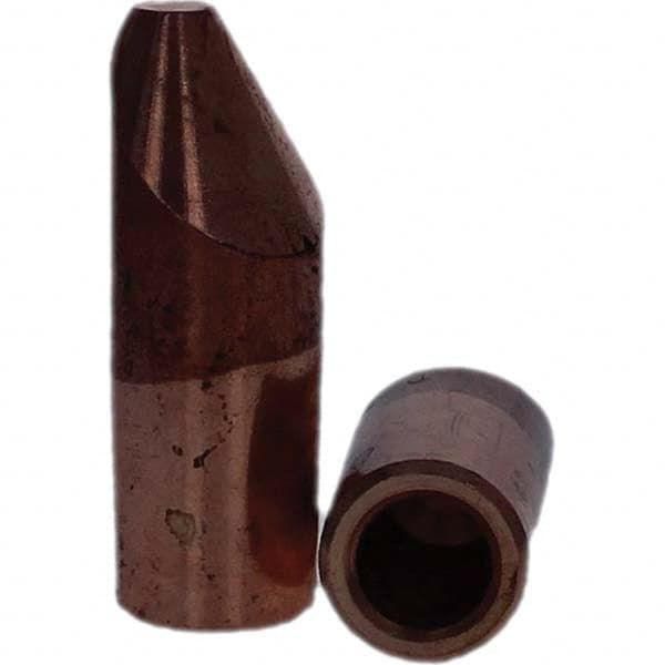 Tuffaloy - Spot Welder Tips For Use With: 5RW Electrode Holder Type: Straight Tip D Nose (Offset) - Americas Tooling