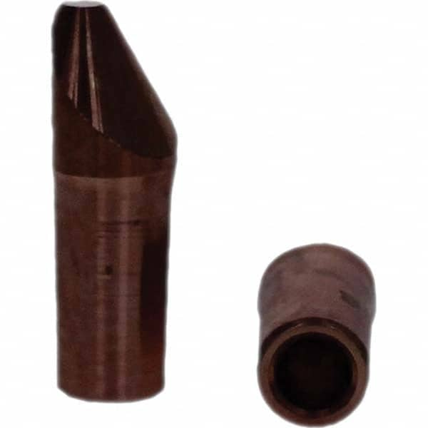 Tuffaloy - Spot Welder Tips For Use With: 4RW Electrode Holder Type: Straight Tip D Nose (Offset) - Americas Tooling