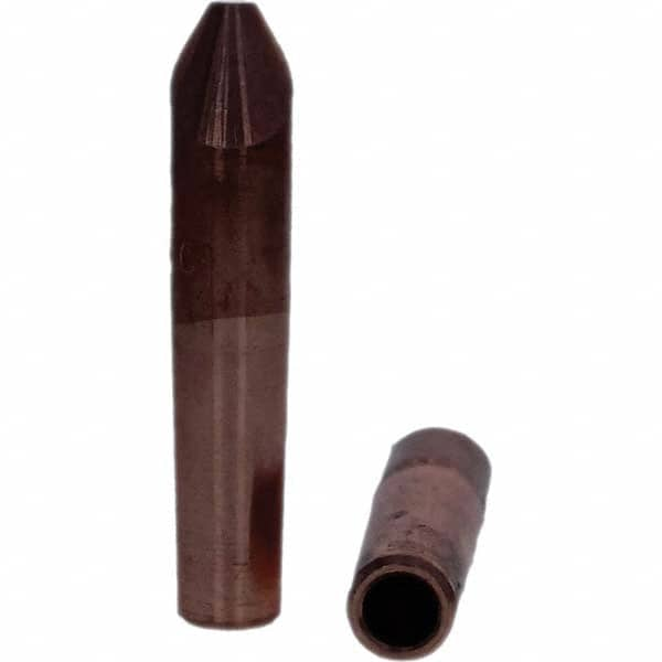 Tuffaloy - Spot Welder Tips For Use With: 4RW Electrode Holder Type: Straight Tip D Nose (Offset) - Americas Tooling