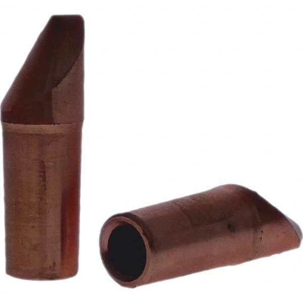 Tuffaloy - Spot Welder Tips For Use With: 4RW Electrode Holder Type: Straight Tip D Nose (Offset) - Americas Tooling