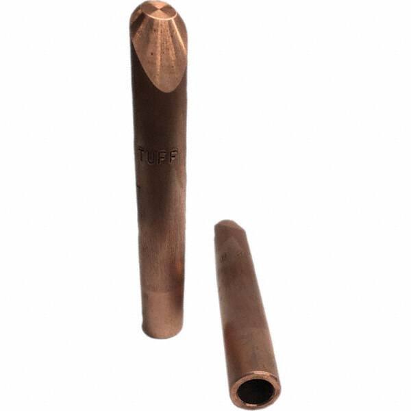 Tuffaloy - Spot Welder Tips For Use With: 4RW Electrode Holder Type: Straight Tip H Nose (Angled Offset) - Americas Tooling