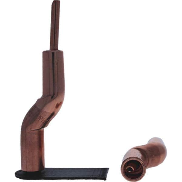 Tuffaloy - Spot Welder Tips For Use With: 4RW Electrode Holder Type: Bent Shank for 4RW Male Cap - Americas Tooling