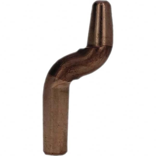 Tuffaloy - Spot Welder Tips For Use With: 4RW Electrode Holder Type: Double Bend Tip A Nose (Pointed) - Americas Tooling