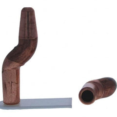 Tuffaloy - Spot Welder Tips For Use With: 4RW Electrode Holder Type: Double Bend Tip A Nose (Pointed) - Americas Tooling