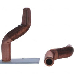 Tuffaloy - Spot Welder Tips For Use With: 4RW Electrode Holder Type: Double Bend Tip A Nose (Pointed) - Americas Tooling