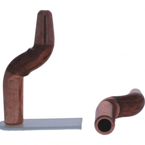 Tuffaloy - Spot Welder Tips For Use With: 4RW Electrode Holder Type: Double Bend Tip A Nose (Pointed) - Americas Tooling