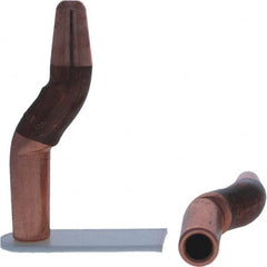 Tuffaloy - Spot Welder Tips For Use With: 4RW Electrode Holder Type: Double Bend Tip A Nose (Pointed) - Americas Tooling