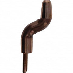 Tuffaloy - Spot Welder Tips For Use With: 5RW Electrode Holder Type: Double Bend Tip A Nose (Pointed) - Americas Tooling