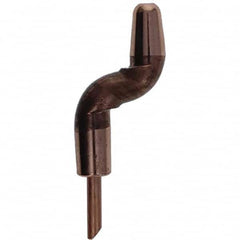 Tuffaloy - Spot Welder Tips For Use With: 5RW Electrode Holder Type: Double Bend Tip A Nose (Pointed) - Americas Tooling