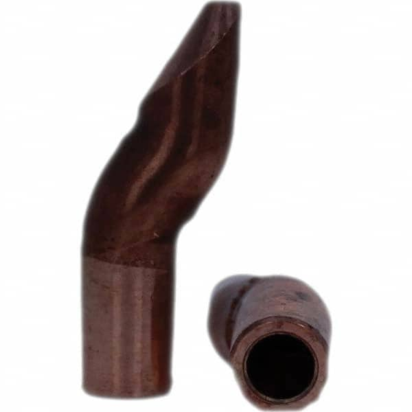 Tuffaloy - Spot Welder Tips For Use With: 4RW Electrode Holder Type: Double Bend Tip D Nose (Offset) - Americas Tooling