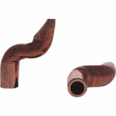 Tuffaloy - Spot Welder Tips For Use With: 4RW Electrode Holder Type: Double Bend Tip D Nose (Offset) - Americas Tooling