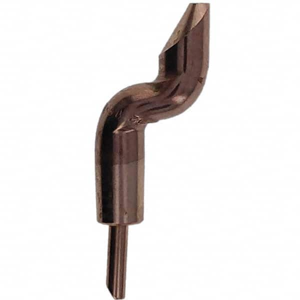 Tuffaloy - Spot Welder Tips For Use With: 5RW Electrode Holder Type: Double Bend Tip D Nose (Offset) - Americas Tooling