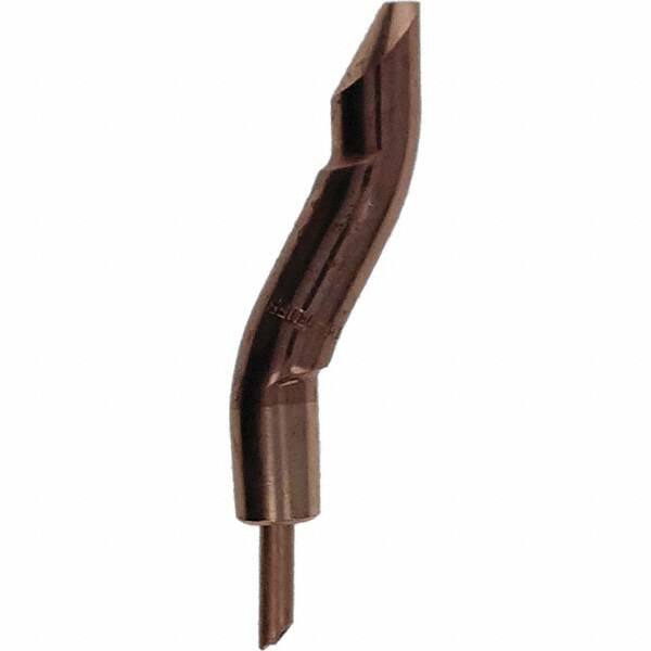 Tuffaloy - Spot Welder Tips For Use With: 5RW Electrode Holder Type: Double Bend Tip D Nose (Offset) - Americas Tooling